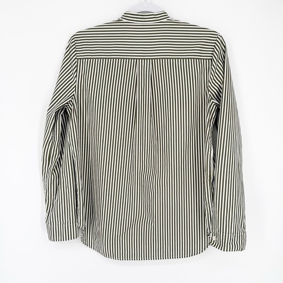 Jenni Kayne Striped Collarless Button Down Shirt - Picture 6 of 6